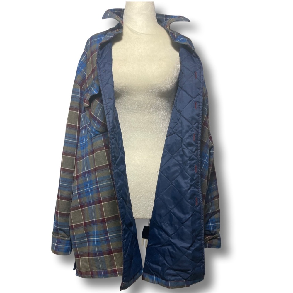 Oversized Flannel Front Button Up - image 2